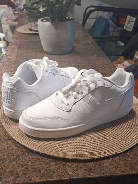Nike Kids' Classic All-White Low Top Sneakers